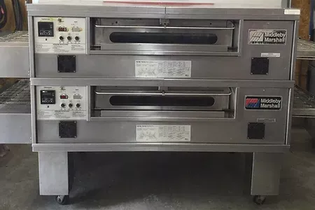 Marshall, Middleby PS570G Double Stack Natural Gas Pizza Oven