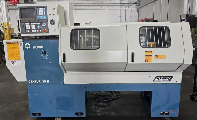 Bridgeport GE Fanuc 0-T 3,500 RPM ROMI Centur 35E 2 Axis