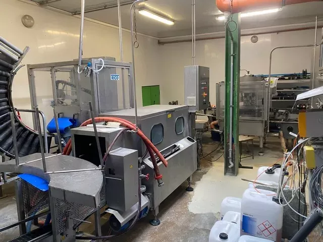 Bottling Line Beer Glass