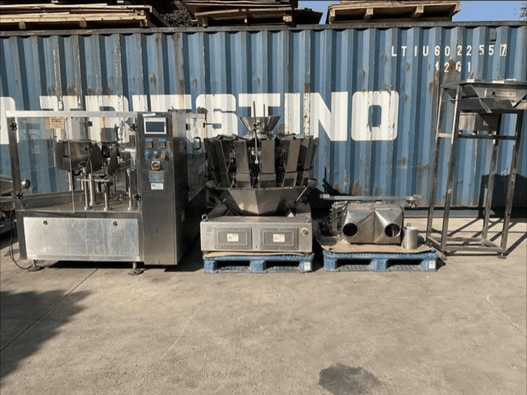 AFG Process Systems RBM-8, Bag Filler And Sealer With Overhead Scale
