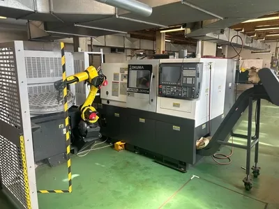 Okuma CNC Control 3800 RPM GENOS L3000-E - Horizontal Lathe 2 Axis