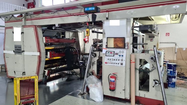 Remak Flexo central drum printing press 6 1350 mm