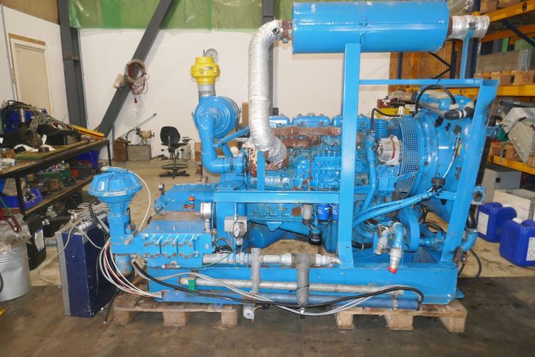 Scania High Pressure Hydro Blasting Station Kamat Plunger Pump