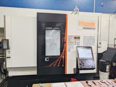 Mazak Mazatrol Smooth G 6000 RPM (Main & 2nd Spindle) Hyper Quadrex 100MSY 2 Axis