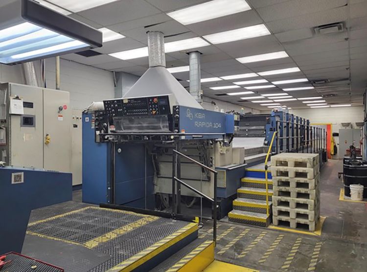 KBA Rapida 104-7P+L 1/6 28” x 40”