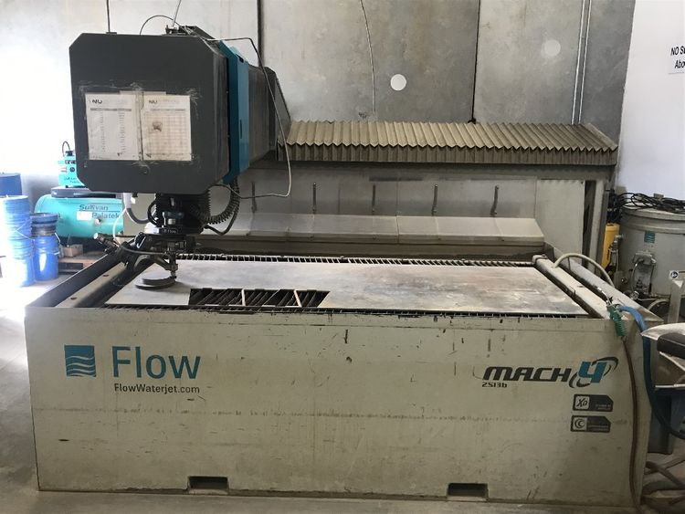 Flow Mach 3 2513B CNC Waterjet Cutting System FlowMaster FlowPro Software
