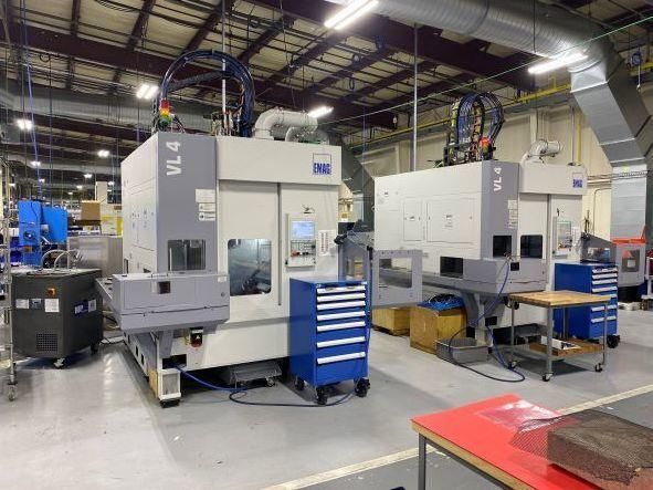 Emag FANUC 32IB CNC CONTROL 4500 RPM VL 4 CNC INVERTED TURNING CENTER WITH AUTOMATION 2 Axis