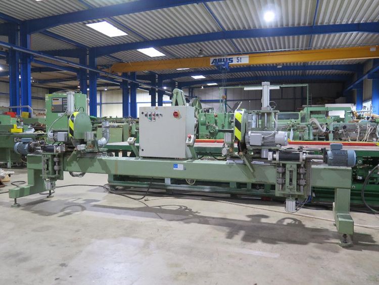 B & S Double side cross cut saw with drilling units