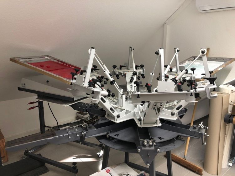 Schulz KNN 6/6 + Flash 4050 Plus Screen printing carousel