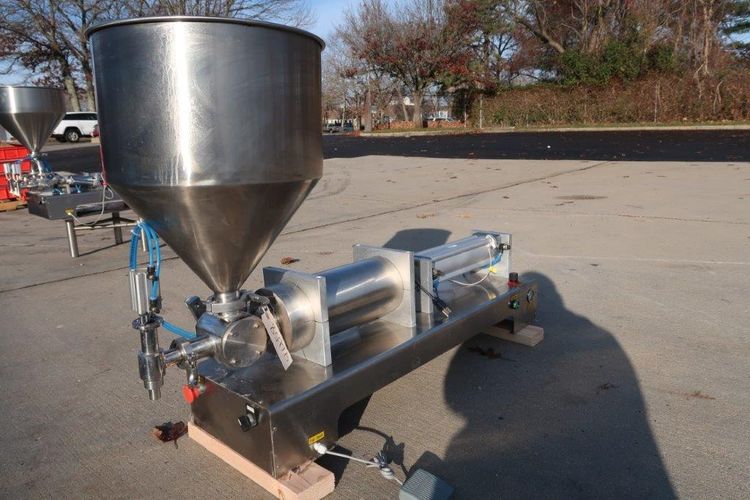 Tabletop Stainless Steel Air Operated Single Piston Filling Machine