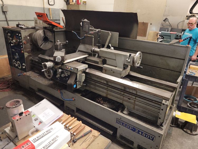 Sharp HEAVY DUTY GAP LATHE 1200 RPM 2480V