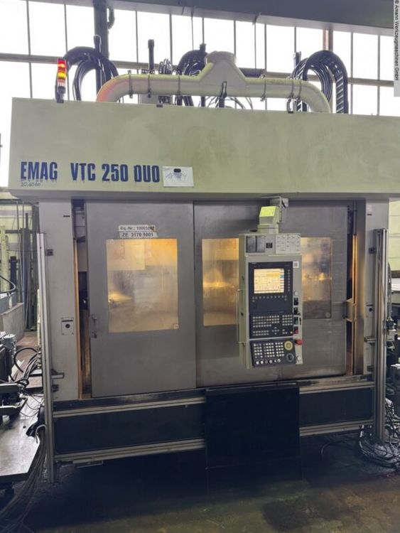 Emag VTC 250 DUO   Spindle speed 1–6,000 rpm