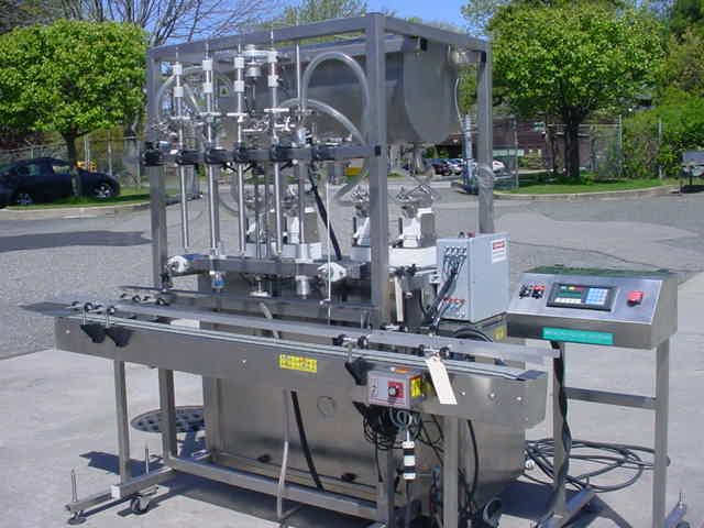 Inline Filling Systems (IFS) FOUR HEAD STAINLESS STEEL AUTOMATIC "SERVO" POSITIVE DISPLACEMENT FILLING MACHINE