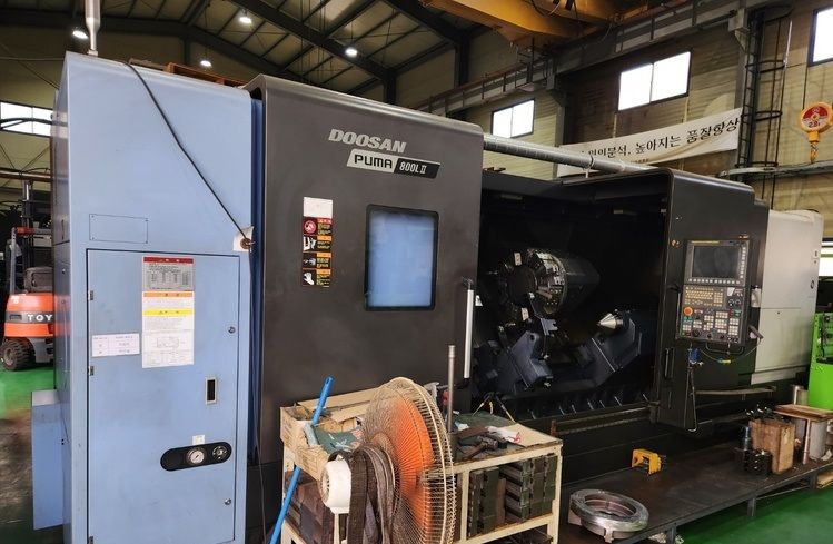 Doosan Fanuc 32iB CNC Control 750 RPM PUMA 800L 2 Axis