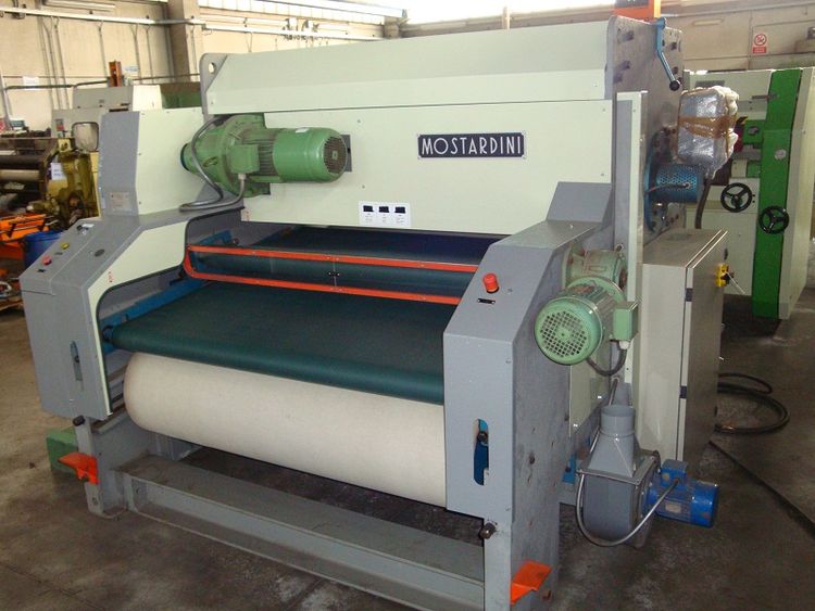 Mostardini Continua W1 Through feed ironing and embossing machine