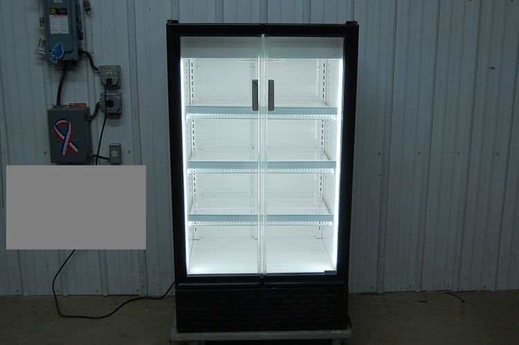 MTL Vista-HC-LP-400, Glass Two 2 Door Reach In Refrigerator Merchandiser