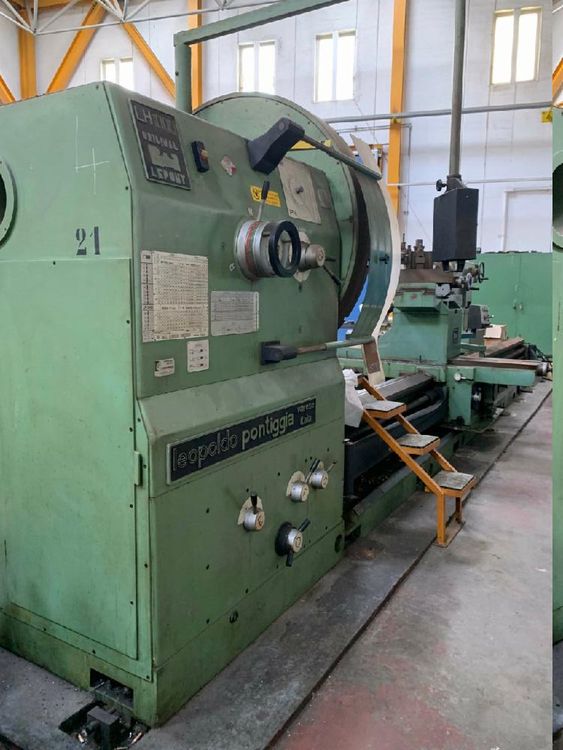 Leopoldo Pontiggia Heavy duty lathe 600 rpm LH 10