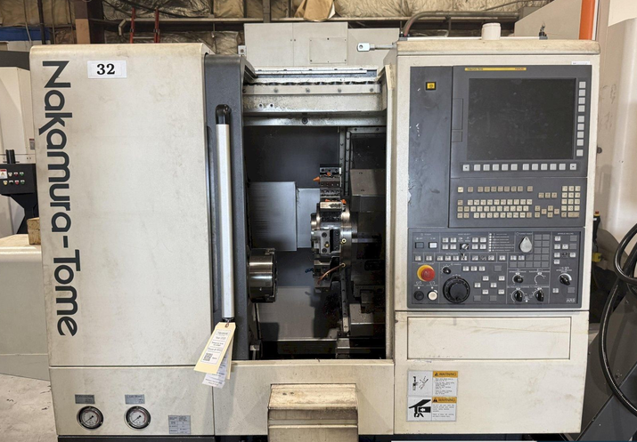 Nakamura Tome Nakamura Fanuc CNC 4,500 rpm AS-200MY 4 Axis