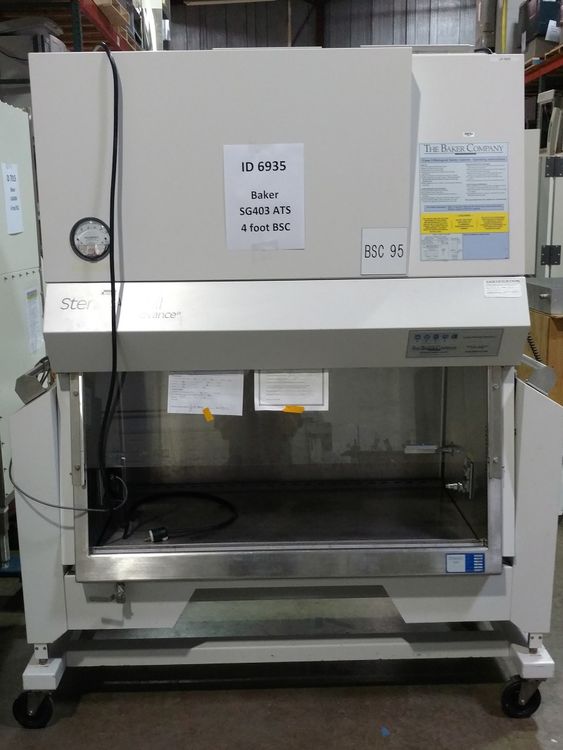 Baker SterilGard III SG403ATS 4 foot Type A2 biological safety cabinet with pneumatic stand
