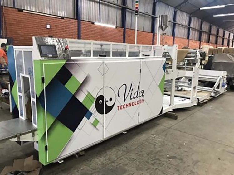 Paper bag making machine
