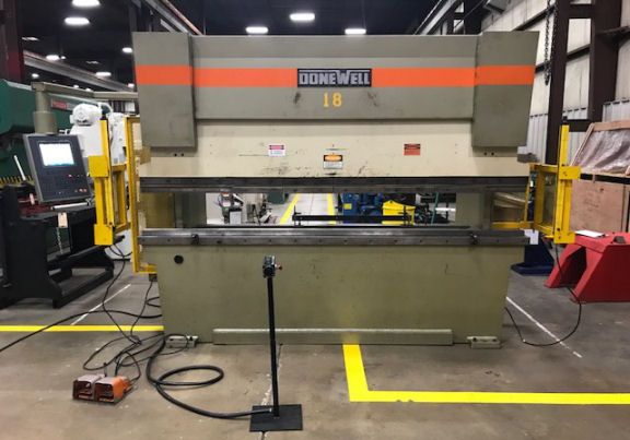 Donewell 10 FT. X 10 GA. Donewell CNC Press Brake 120 Ton