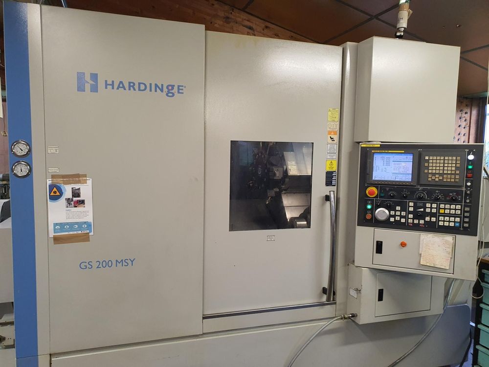 Hardinge FANUC 18iTB 6000 rpm GS 200 MSY BiSpindle CNC LATHE (with C