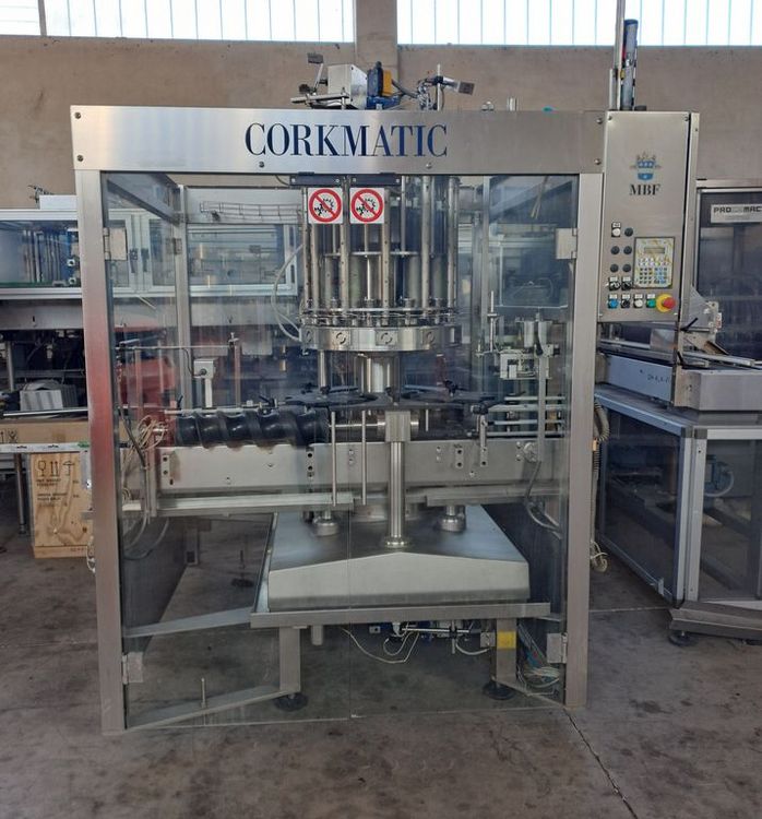 MBF Corkmatic R/S 12-HEAD CORKING MACHINE FOR MUSHROOM