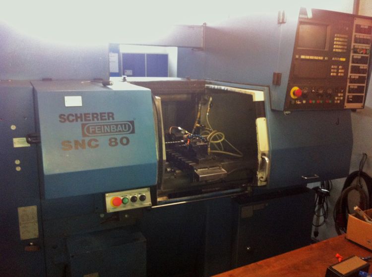 Scherer Feinbau Siemens control 810 T 6000 rpm SNC 80 2 Axis