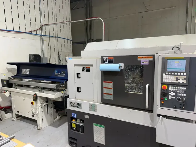 Tsugami FANUC 0i-TD CNC Color Control 4,500 RPM M08SY 5 Axis