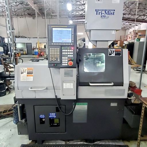 Tsugami Fanuc 32i-B CNC Control 12,000 RPM B0126-III Swiss Type CNC Lathe 6 Axis