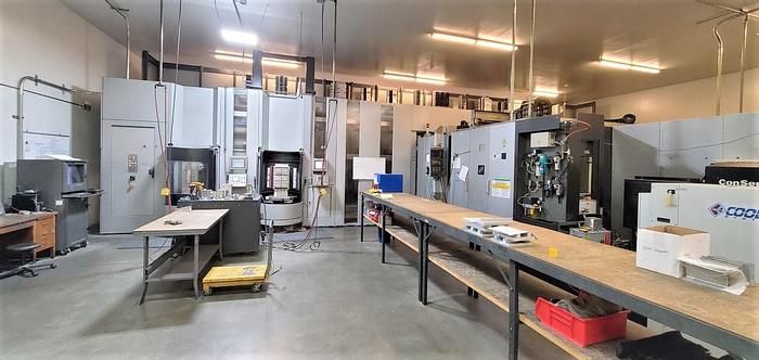 2 Toyoda FH-550S Two Machine Manufacturing Cell System with 45 Pallets 4 Axis
