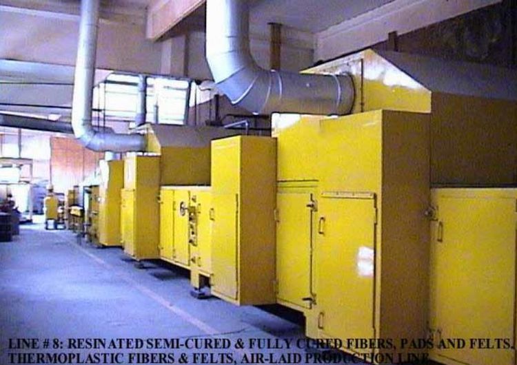 Resinated and Thermobonded Airlay Production Line