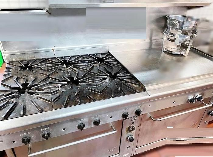 Combo, Quest Gas Range - burners - griddle and ovens