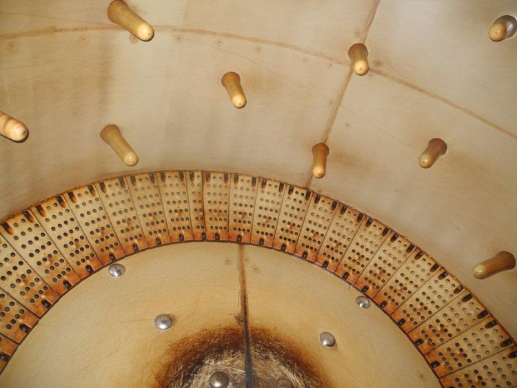 Wooden drum inside PPH diam. 3,20 x 3,50.