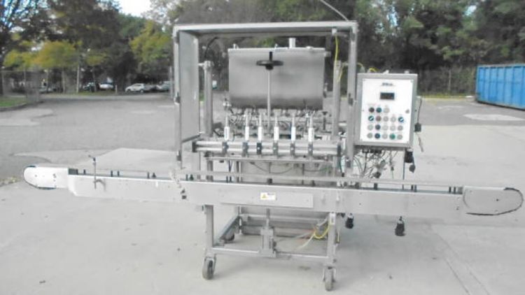 MRM Six Head Inline Automatic Piston filling Machine