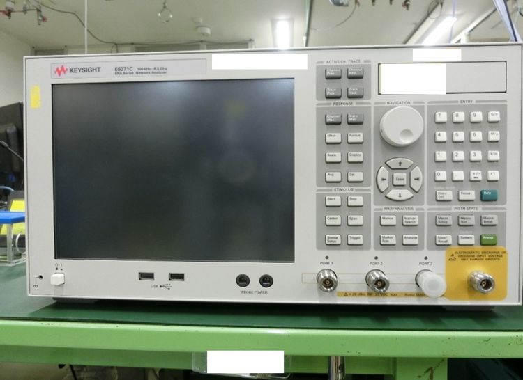 Keysight E5071C test equipment