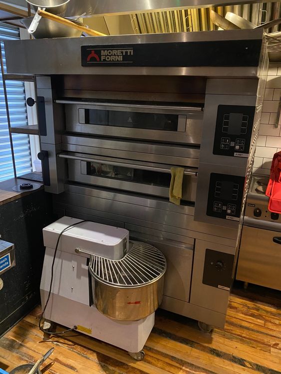 Moretti Forni S100 E Twin Deck Bakers Oven with Proover.