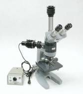 American Optical Series 10 Microscope with DIC Epi Illumination & Triocular Tube