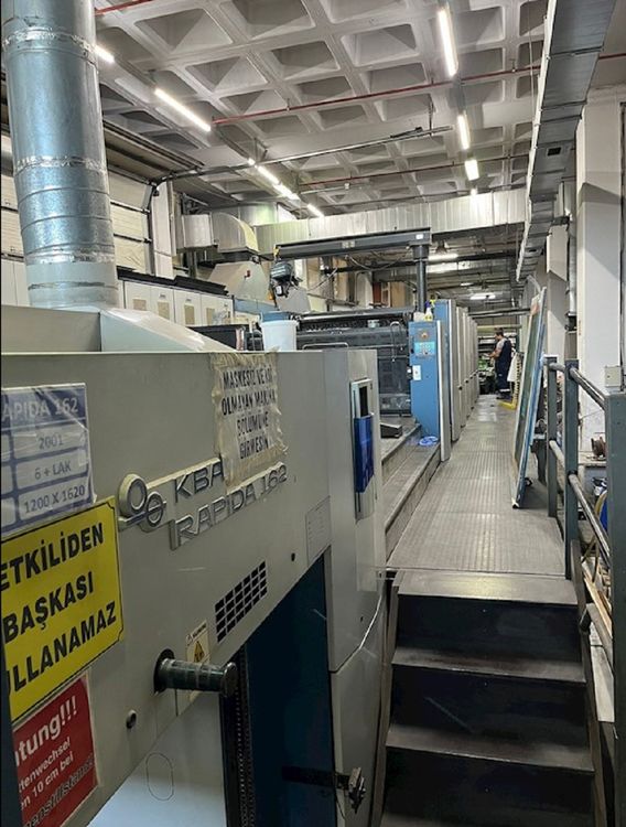 KBA RAPIDA 162A 6+lak PWVA ALV3 1200 x 1620 mm