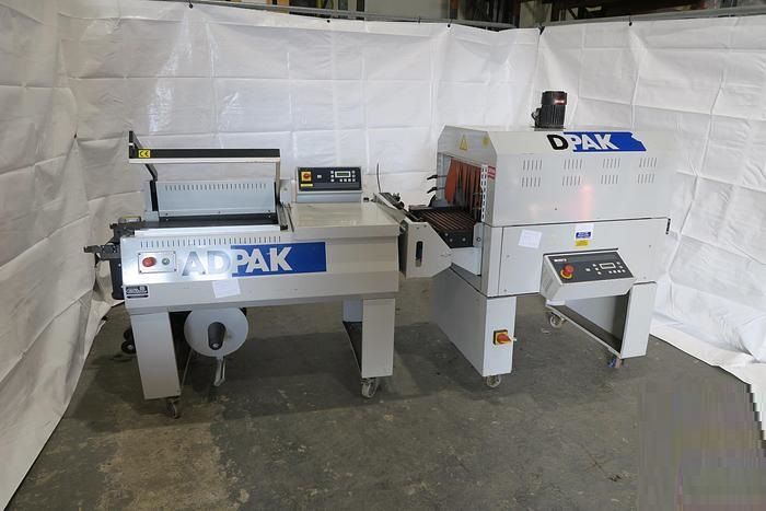 Adpak AD450T, L-Sealer & Shrink Tunnel