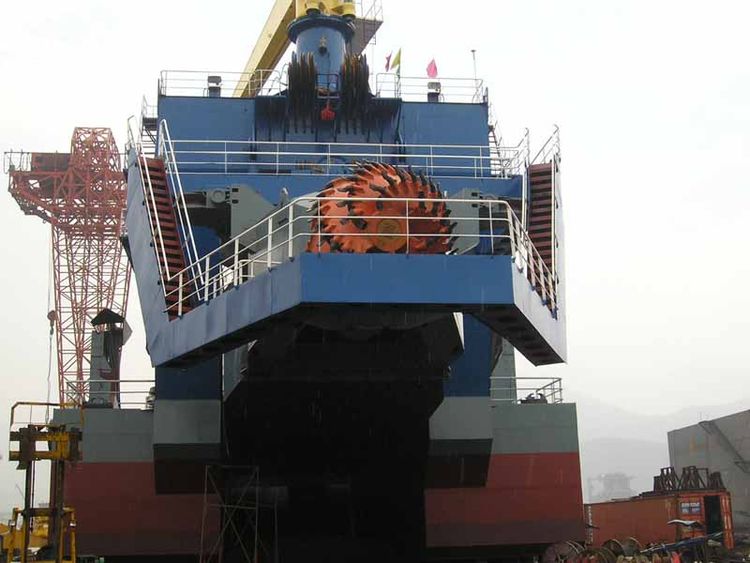 3500m3 non self-propelled cutter suction dredger