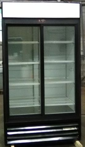 Two Door Glass Refrigerator