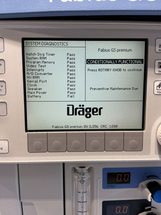 Drager Fabius GS Premium Anesthesia