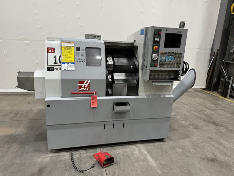 Haas CNC Control Variabl SL-10 CNC Lathe 2 Axis