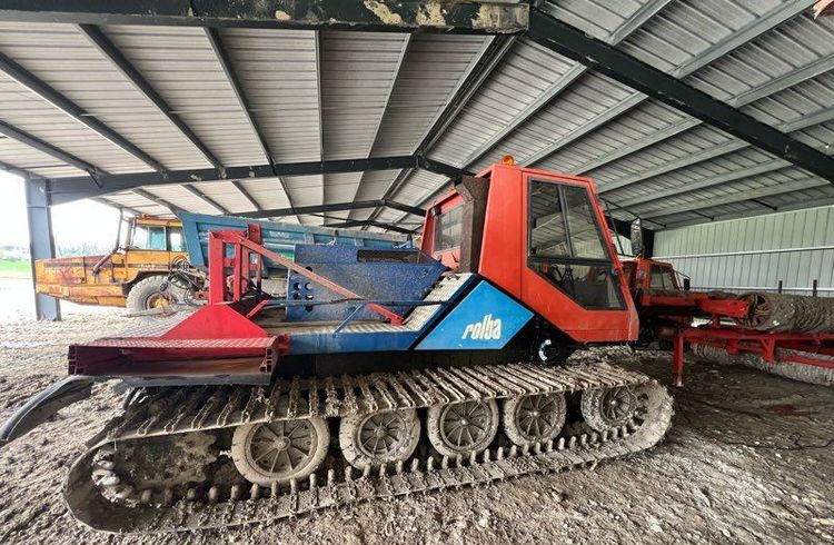 Rolba Snow groomer converted for spreading fertilizer