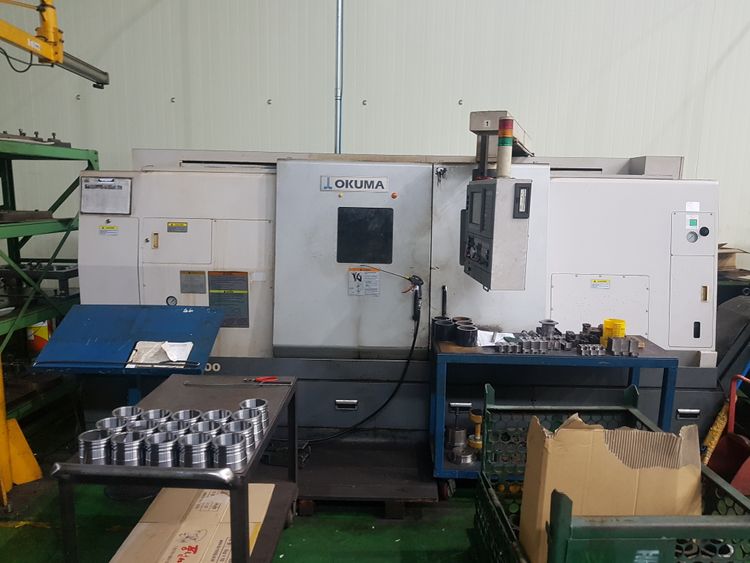 Okuma OSP-E100L 3500 RPM LB400 CNC LATHE 2 Axis