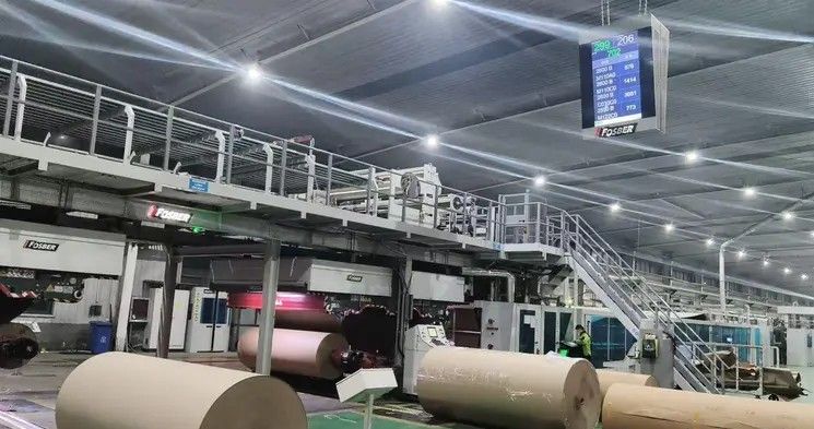 Fosber 5-ply complete corrugator Flute A B 110"-2.800 mm