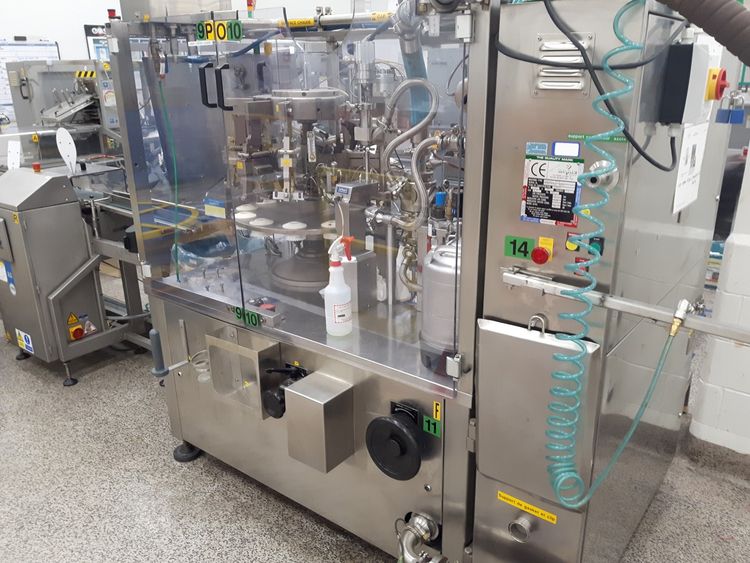Unipac Silver 120 metal tube filler with tube feeder