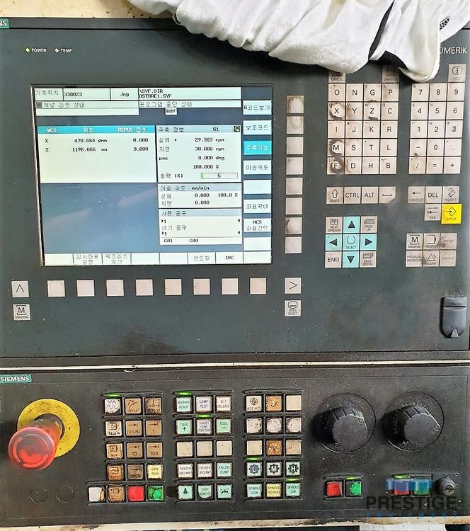 Hwacheon Siemens 802D CNC Control 1000 RPM Mega 100x6000