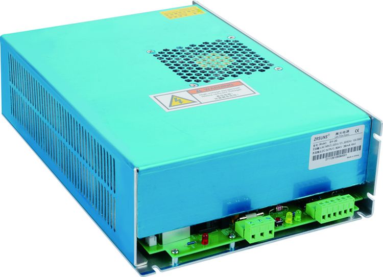 4000  Blue aluminum shell DY-20 CO2 laser PSU for W8 co2 tube w w w  Rlaserpowersupply  com
